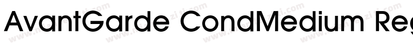 AvantGarde CondMedium Regular字体转换